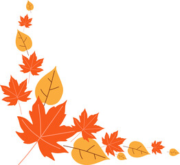 Fototapeta premium Autumn Leaf Corner