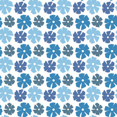 Fototapeta premium Seamless decorative pattern with flowers wallpaper festive birthday background art decor design for textile, paper 