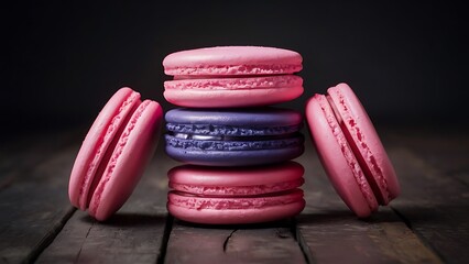 macarons advertisement dark fantasy-inspired  