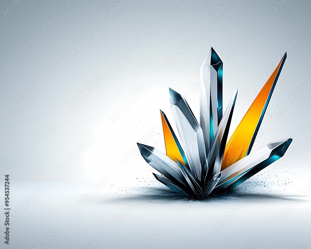 Poster precision in focus - crystal-clear graphics with sharp detailing in tilted perspective illustration