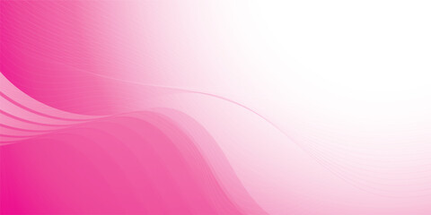 Abstract white and pink color, modern design curve lines background. Vector illustration.	