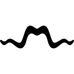 Mustache. Facial Hair Style. Vector Illustration