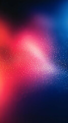 Abstract background of red, pink and blue lights with water droplets.
