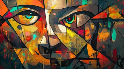 Modern Abstract wallpapers and backgrounds. Cubism abstract wallpaper. Circle Abstract wallpaper.