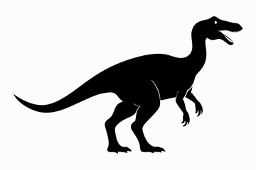 Dinosaur, dinosaur vector silhouette, dinosaur icon
