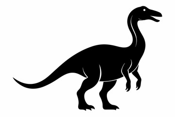 Dinosaur, dinosaur vector silhouette, dinosaur icon
