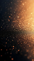 Abstract background with golden glitter.