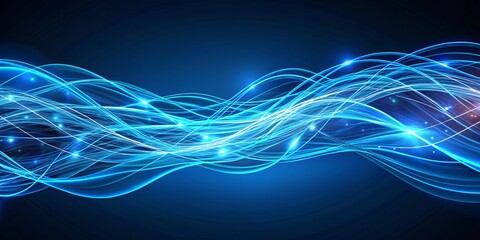 Abstract digital shapes blur together in a swirling vortex, their flowing lines merging and diverging in a kaleidoscope