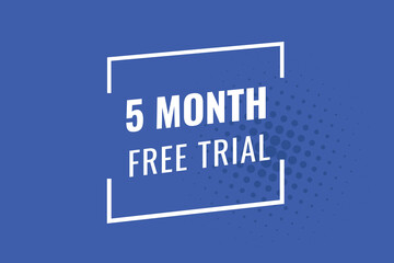 6 month free trial banner design. 6 months free banner background
