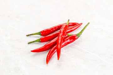 Hot and spicy chili pepper