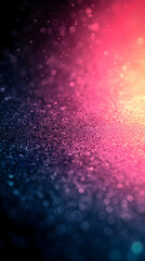Abstract blue and pink glitter bokeh background.