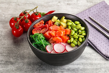 Hawaian cuisine - Poke with salmon