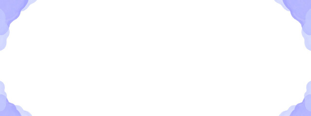 シンプルな紫色の波線枠