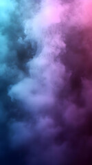 Naklejka premium Abstract blue and pink smoke on dark background.
