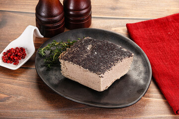 Delicous liver pate snack appetizer