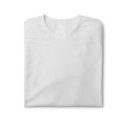 Blank white t-shirt on a white background, mock up, 3d illustration, 3d rendering 3D rendering, 3D illustration