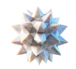 Obraz premium Marble geometric abstract sculpture shape, design element
