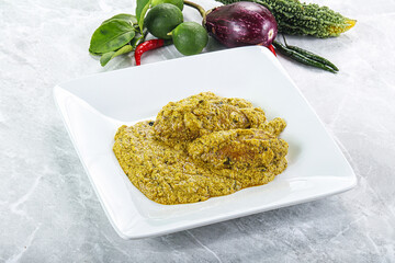 Indian cuisine - pork masala sauce