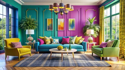 * Brimming with vibrant hues, chic interiors, and expert advice, discover the secret to harmonious color combinations