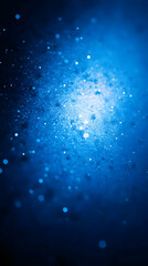 Abstract blue background with bokeh.