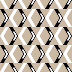 Seamless geometric rhombus pattern. Vector Illustration.