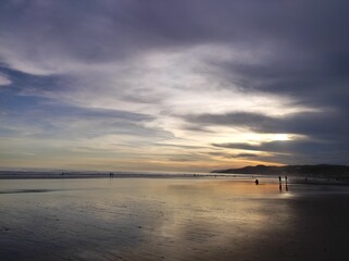 Naklejka premium Sunset in Central America 