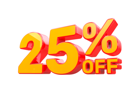 25% OFF 3d rendering with no background