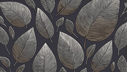 Line Art Leaves