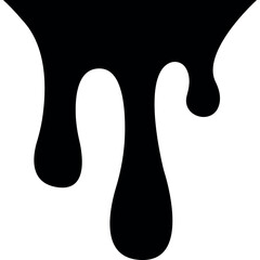 Liquid Paint Flow. Vector Illustration