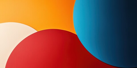 Vibrant illustration featuring colorful circles in warm and cool tones, creating a dynamic and modern abstract composition.