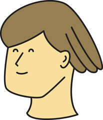 Man Face Cartoon Character Avatar