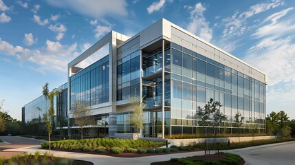 Obraz premium Workspace suburban office 