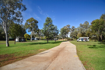 Caravan park in rural Australia