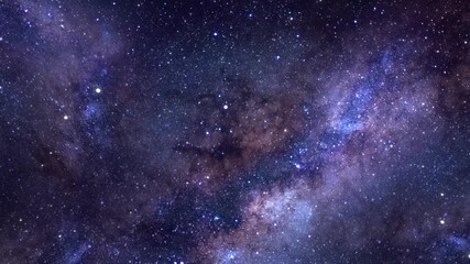 Spaceship flying through clouds and star field in open space. Flight animation through glowing nebulae and stars. Cosmic moving and glowing stars with colorful novae. 4k footage. - Powered by Adobe