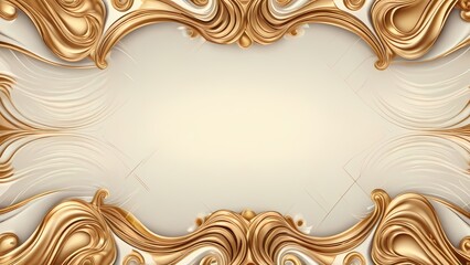 golden background with ornament