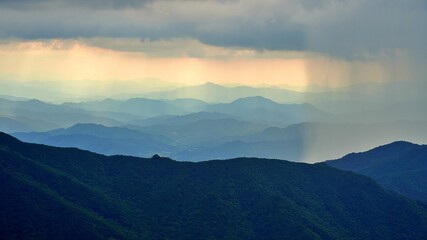 Beautiful scenery of Deogyusan in Korea