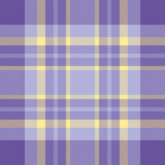 Plaid check pattern. Seamless fabric texture. Tartan textile print.