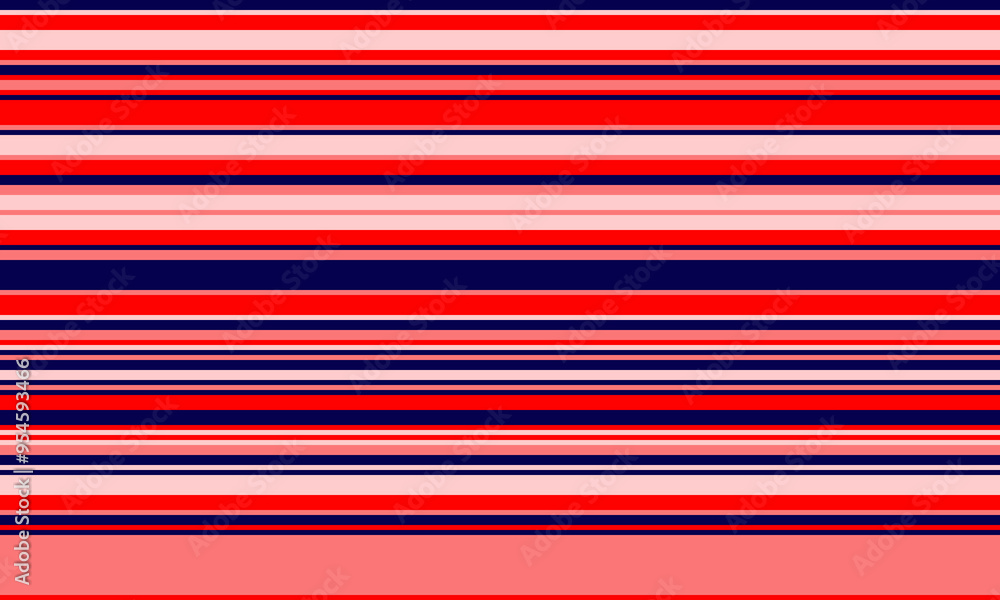 Aufkleber geometric stripes seamless vector pattern with horizontal lines in varied colours, creating an abstr