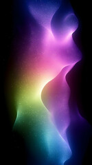 Abstract colorful glitter wave background.