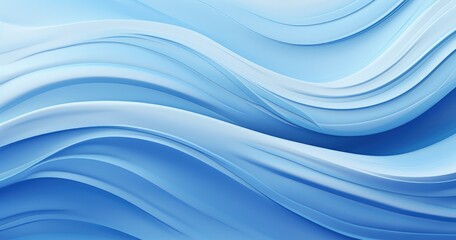 A smooth, flowing abstract design in various shades of blue, evoking a sense of calm and tranquility.