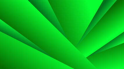 ABSTRACT GREEN BACKGROUND ELEGANT GRADIENT SMOOTH LIQUID COLORFUL DESIGN WITH GEOMETRIC TRIANGLE SHAPES VECTOR TEMPLATE GOOD FOR MODERN WEBSITE, WALLPAPER, COVER DESIGN 