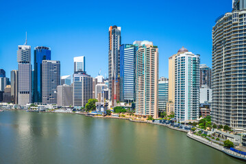 Fototapeta premium Scenery of Brisbane CBD, the capital of Queensland in Australia
