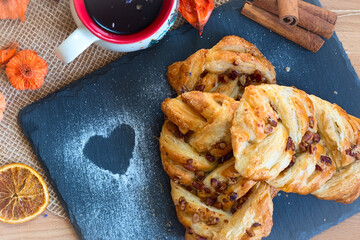 marple and pecan plait pastry