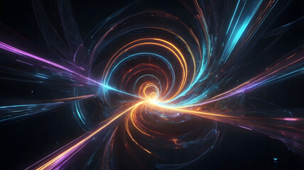Obraz premium fractal burst background, ai generated