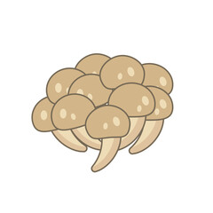 シンプルなしめじのイラスト
