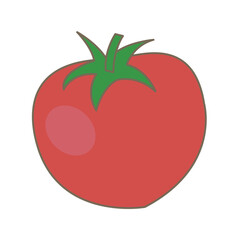 シンプルなトマトのイラスト