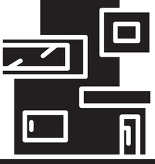 Apartment Building Glyph Icon