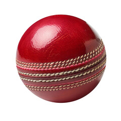 Cricket Ball Isolated on White Background
