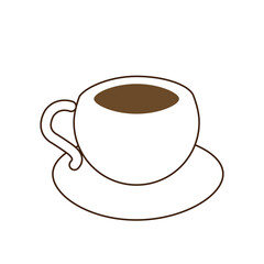 シンプルなホットコーヒーのイラスト