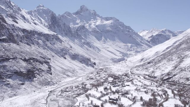 An Aerial Shot of Kargil at India
